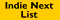 Indie Next List