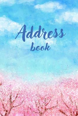 Address Book: Small Address Book For Organizer Contact, Email, Name, Address, Mobile - Watercolor Landscape With Tree Cover Image