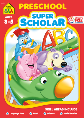 School Zone Preschool Super Scholar Workbook Cover Image