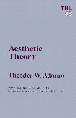 Aesthetic Theory (Theory and History of Literature #88) Cover Image