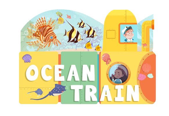 Ocean Train: An Activity Board Book (On-Track Learning)