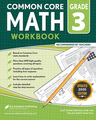 3rd Grade Math Workbook: CommonCore Math Workbook Cover Image