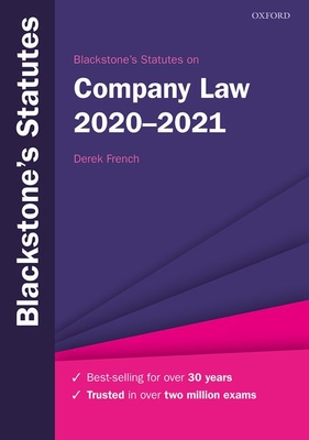 Blackstone's Statutes on Company Law 2020-2021 Cover Image
