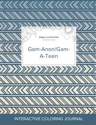 Adult Coloring Journal: Gam-Anon/Gam-A-Teen (Animal Illustrations, Tribal) Cover Image