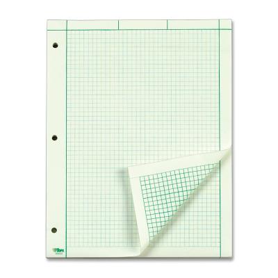 Tops Engineering Computation Notepad, 8.5 X 11, Graph Ruled, Green Tint, 100 Sheets/Pad (Top 35500) By Tops (Other) Cover Image