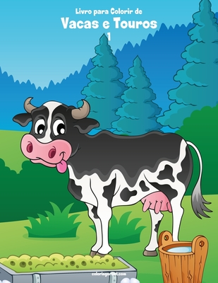 Livro para Colorir de Vacas e Touros 1 By Nick Snels Cover Image