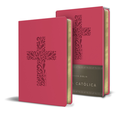 Biblia Católica en español. Símil piel fucsia, tamaño compacto / Catholic Bible. Spanish-Language, Leathersoft, Fucsia, Compact Cover Image