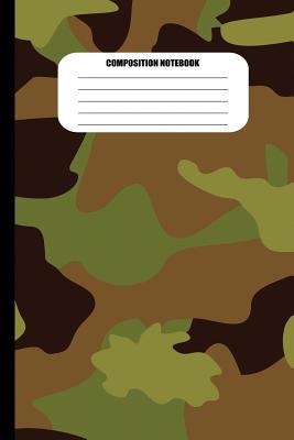 Composition Notebook: Camouflage (Forest Colors) (100 Pages, College Ruled) Cover Image