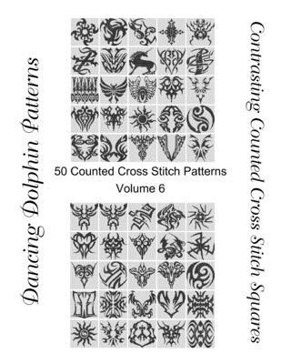 Contrasting Counted Cross Stitch Squares: 50 Counted Cross Stitch Patterns  (Volume #6) (Paperback)