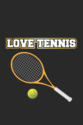 Love Tennis: Notizbuch, Notizheft, Notizblock - Geschenk-Idee für Tennis-Spieler - Karo - A5 - 120 Seiten