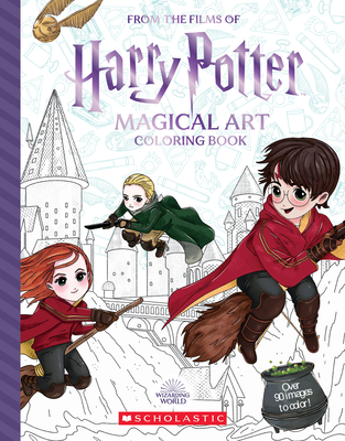 Magical Art Coloring Book (Harry Potter) By Violet Tobacco (Illustrator), Cala Spinner (Notes by) Cover Image