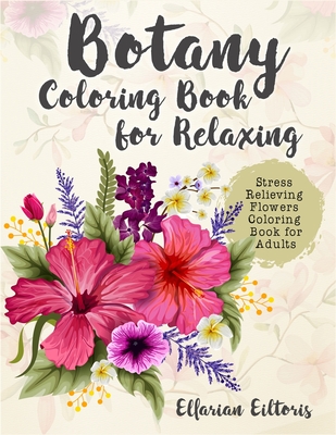 Stress Relief Flower Coloring Book For Adults