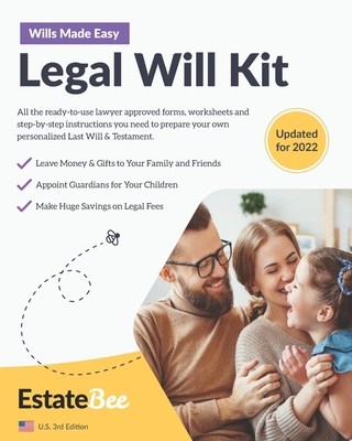 Legal Will Kit: Make Your Own Last Will & Testament in Minutes.... By Estatebee Cover Image