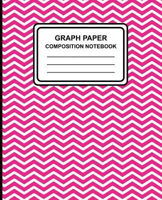Graph Paper Composition Notebook: Chevron (Pink), 7.5