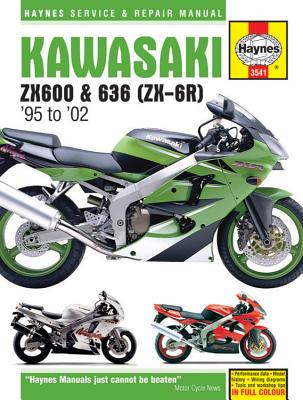 Kawasaki ZX600 & 636 (ZX-6R) '95 to '02 (Haynes Service & Repair Manual) Cover Image
