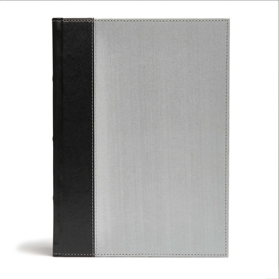 CSB Study Bible, Gray/Black Cloth Over Board, Indexed: Faithful and True Cover Image
