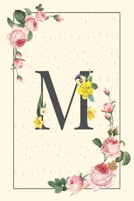 Daily To Do List Notebook M: Simple Floral Initial Monogram Letter M - 100  Daily Lined To Do Checklist Notebook Planner And Task Manager Undated Wi  (Paperback)