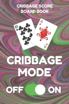 Cribbage Score Board Sheet Book: Scorebook of 100 Score Keeper Sheet Pages for Cribbage Games, Convenient 6 by 9 Inches, Funny Mode Dark Swirl Cover By Cribbage Essentials Cover Image