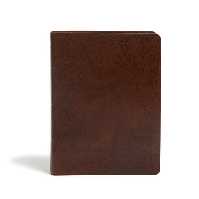 KJV Study Bible, Full-Color, Brown Bonded Leather, Indexed Cover Image