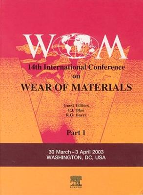 Wear of Materials: 14th International Conference Cover Image