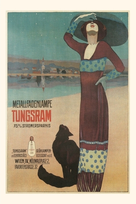 Vintage Journal Fashionable Woman with Cat on Beach By Found Image Press (Producer) Cover Image