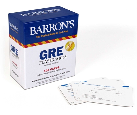 GRE Flashcards: 500 Flashcards to Help You Achieve a Higher Score (Barron's Test Prep)