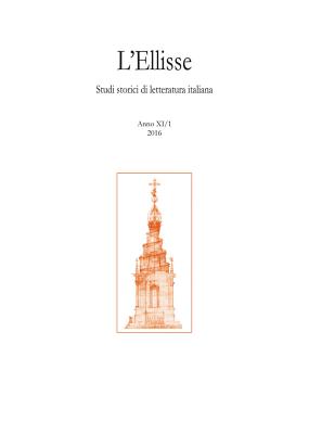 L'Ellisse, 11/1 - 2016: Studi Storici Di Letteratura Italiana By L'Erma Di Bretschneider Cover Image