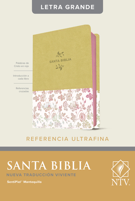 Santa Biblia Ntv, Edición de Referencia Ultrafina, Letra Grande (Sentipiel, Mantequilla, Letra Roja) Cover Image