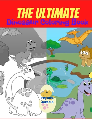 Awesome Dinosaurs Coloring Book for Kids