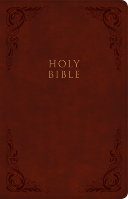 KJV Large Print Personal Size Reference Bible, Burgundy LeatherTouch, Indexed By Holman Bible Publishers Cover Image