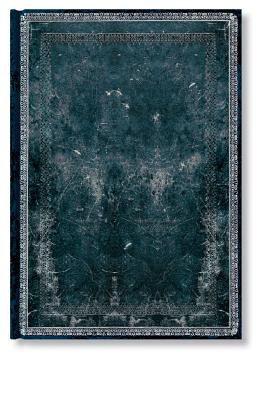 Paperblanks | Midnight Steel | Old Leather Collection | Midi | Address Book | Elastic Band Closure | 144 Pg | 120 GSM