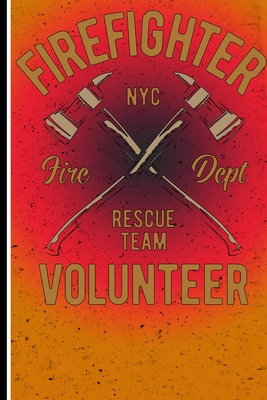Firefigther Nyc Fire Dept Rescue Team Volunteer: 120 Seiten Dotgrid (Gepunktet) Papier. Schreibheft Ideal Für Schule Und Beruf. By Ich Trau Mich Cover Image