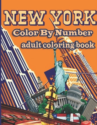 New York: Color By Number adult coloring book (Paperback)