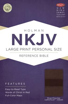 Cover for NKJV Large Print Personal Size Reference Bible, Brown/Chocolate LeatherTouch Indexed