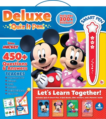 Disney Junior Mickey Mouse Clubhouse: Deluxe Quiz It Pen Let's Learn Together Sound Book Set: Let's Learn Together! [With Battery] Cover Image
