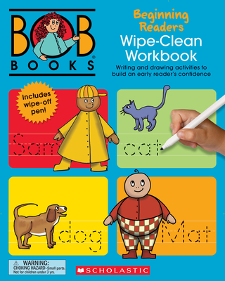 Bob Books - Wipe-Clean Workbook: Beginning Readers | Phonics, Ages 4 and up, Kindergarten (Stage 1: Starting to Read) Cover Image