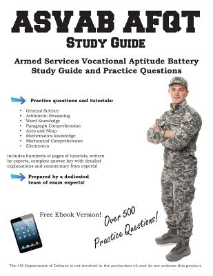 ASVAB Study Guide: Armed Services Vocational Aptitude Battery Study Guide and Practice Questions By Complete Test Preparation Inc Cover Image