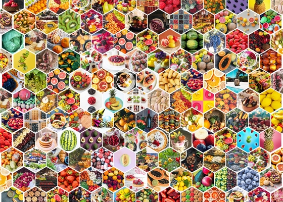 Brain Tree - Seamless Fruits 1000 Pieces Jigsaw Puzzle for Adults: With Droplet Technology for Anti Glare & Soft Touch By Brain Tree Games LLC (Created by) Cover Image