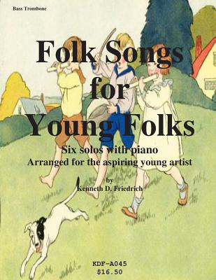Folk Songs for Young Folks - bass trombone and piano Cover Image