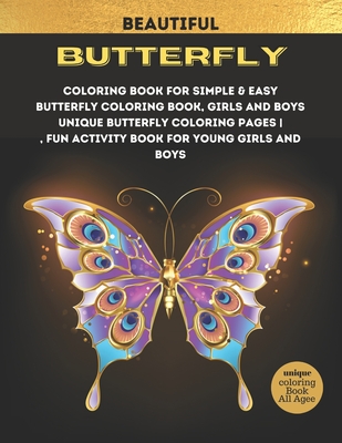 Butterfly Coloring Book: unique butterfly coloring pages Cover Image