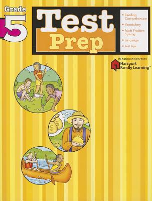 Test Prep: Grade 5 (Flash Kids Harcourt Family Learning) Cover Image