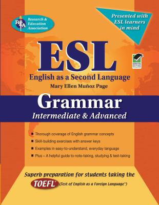Cover for ESL Intermediate/Advanced Grammar (English as a Second Language)