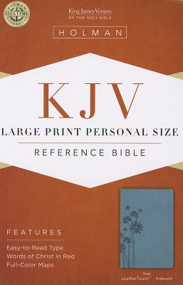 Cover for KJV Large Print Personal Size Reference Bible, Teal LeatherTouch Indexed