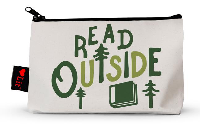 Read Outside Pencil Pouch (Lovelit) By Gibbs Smith Gift (Created by) Cover Image