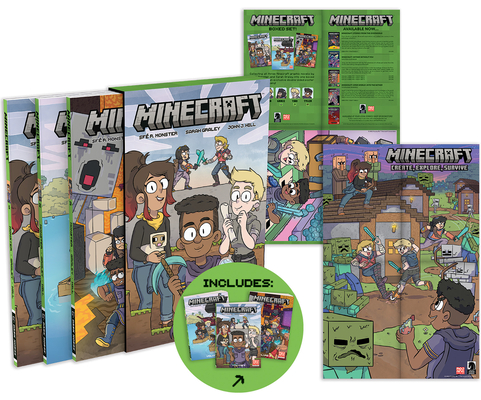 Minecraft Boxed Set (Graphic Novels) By Sfé R. Monster, Sarah Graley (Illustrator) Cover Image