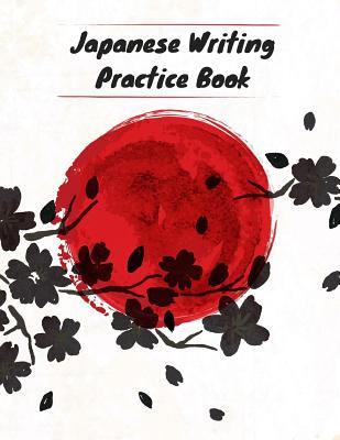 Japanese Writing Practice Book: Red Floral Bird Cover With Genkouyoushi  Paper to Practise Writing Japanese Kanji Characters and Cornell Notes - 6x9  - (Paperback)