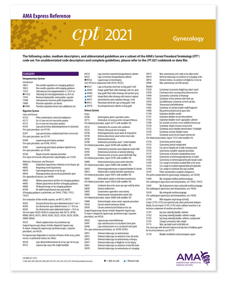 CPT 2021 Express Reference Coding Card: Gynecology By American Medical Association Cover Image