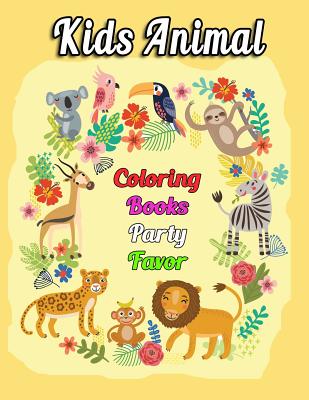 Kids Animal Coloring Books Party Favor: Collection of Fluffy Mammals. Koala Bears, Skunk, Raccoon, Ring-Tailed Lemur Cover Image