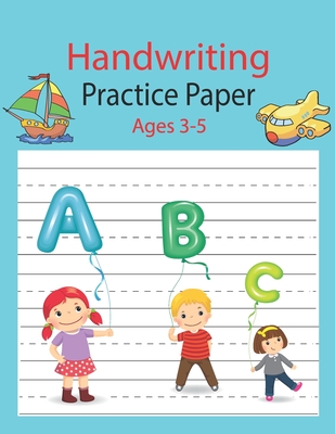 Kindergarten Writing Paper With Lines For ABC Kids. 3-8: This Book is Cute Cat Writing Paper Edition 121 Blank handwriting practice papers with dotted By Rasemane Saryage Cover Image