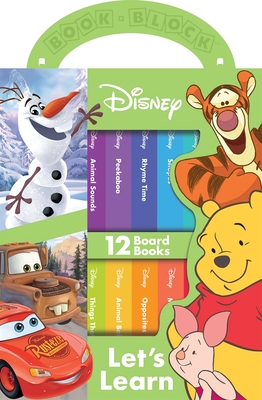 Disney: Let's Learn 12 Board Books By Pi Kids, The Disney Storybook Art Team (Illustrator) Cover Image